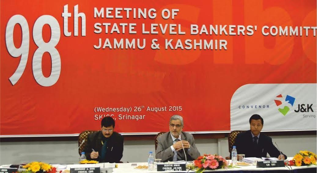 98th SLBC: J&K Bank contributes 72% of total credit disbursed in state